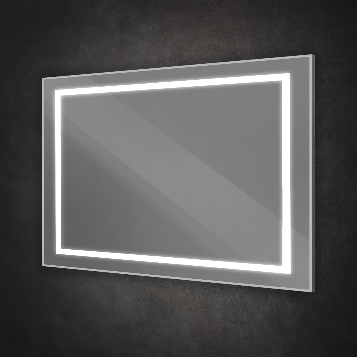 Зеркало BelBagno SPC-KRAFT-1200-800-SENS-AL 120x80 см сенсорный выключатель, сатин