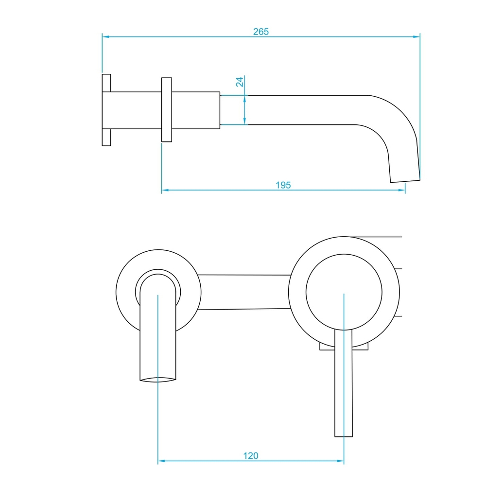 Смеситель для раковины RGW Shower Panels SP-47 черный