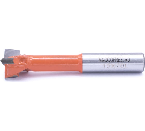 Сверло чашечное четырехзаходное по дереву FT120202L (15х70 мм; хв-к 10 мм; левое вращение) МНОГОФРЕЗ 6589