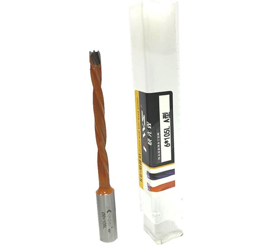 Сверло удлиненное для глухих отверстий KWS HW 6х105 Z=2 L K6 4093-05953-630807956