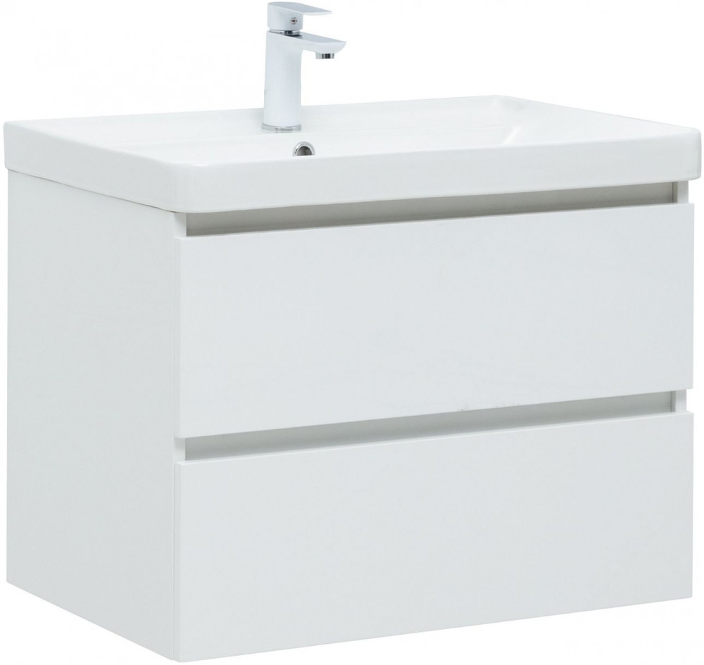 Мебель для ванной Aquanet Вега 70 см белый глянец