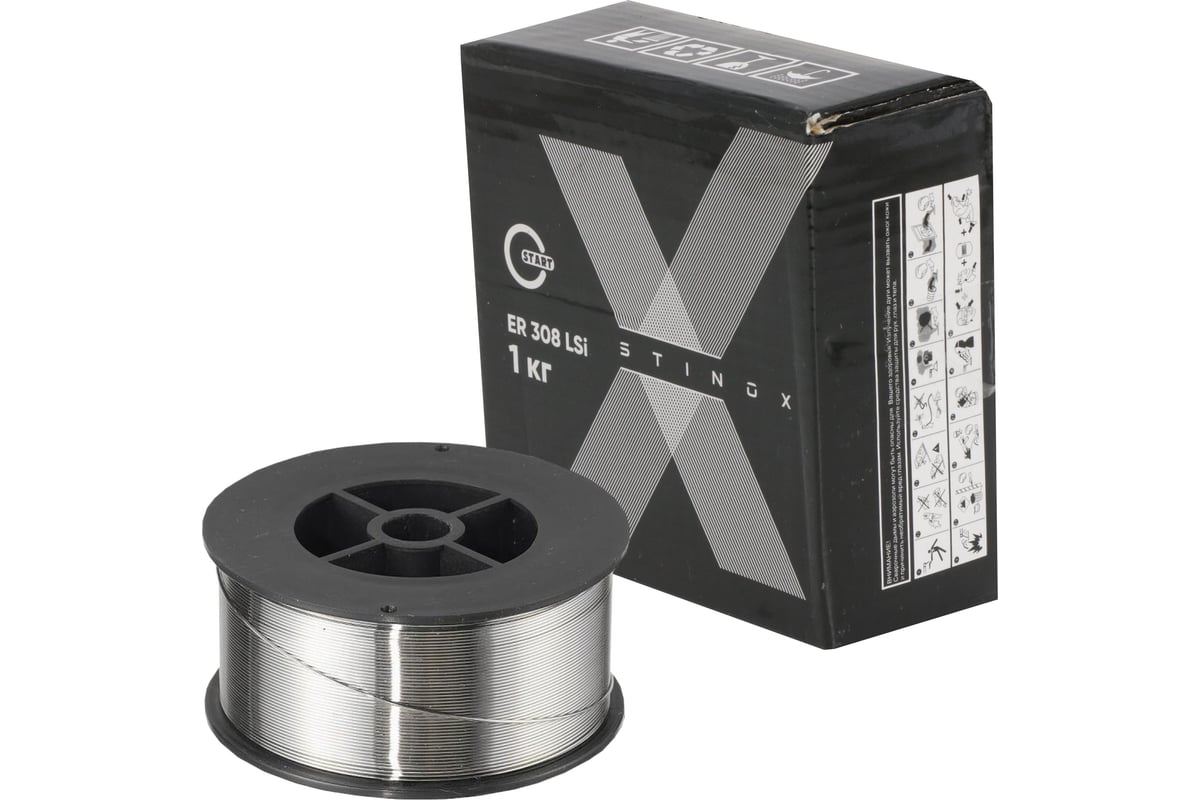 Проволока сварочная STINOX ER308LSI 1 мм, D100 мм, 1 кг Start STM308101