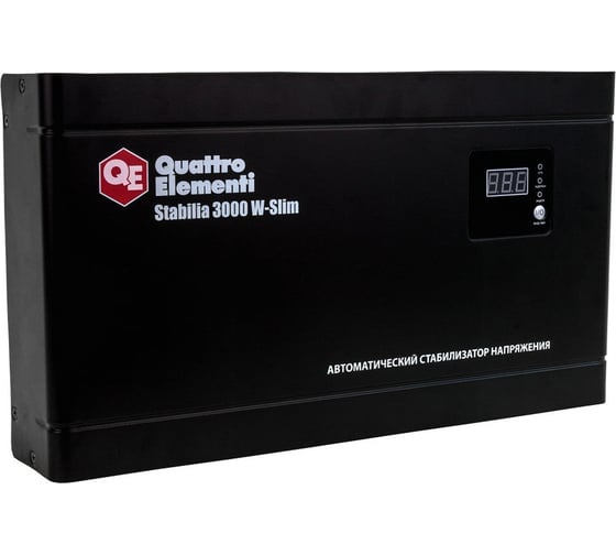 Настенный стабилизатор напряжения Quattro Elementi Stabilia 3000 W-Slim 640-537
