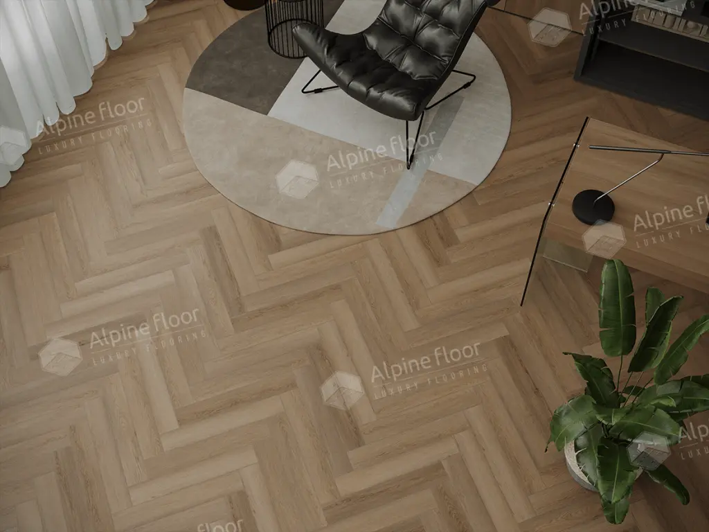 Виниловый ламинат Alpine Floor Parquet LVT Дуб Батейн 590x118x2.5 мм, ECO-16-29