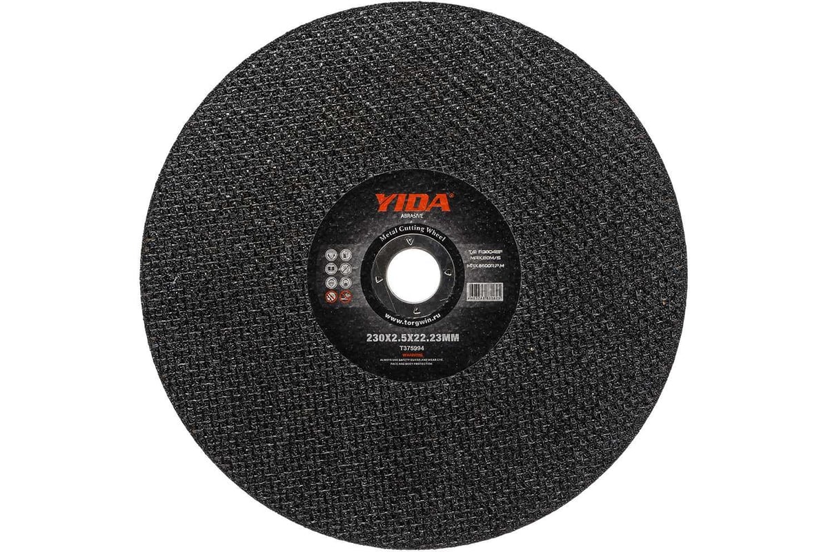 Круг отрезной по металлу YIDA 230x2.5x22.2 мм TORGWIN T375994