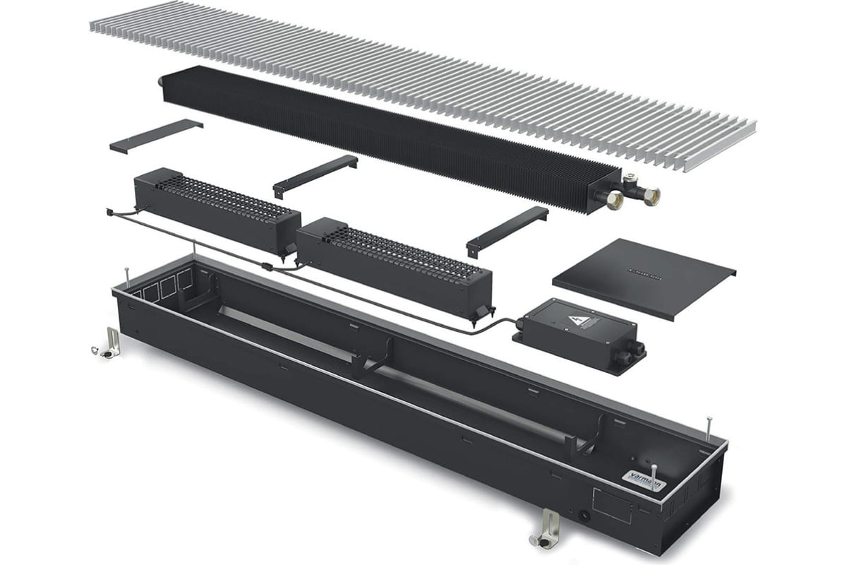 Встраиваемый в пол конвектор Varmann Qtherm Q 230.110.2500 RR U EV1
