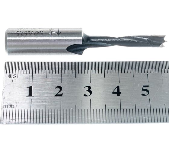 Сверло HW (5x27x57.5 мм; Z 2+2; S 10x27 мм; RH) для присадочного станка CMT 310.050.11