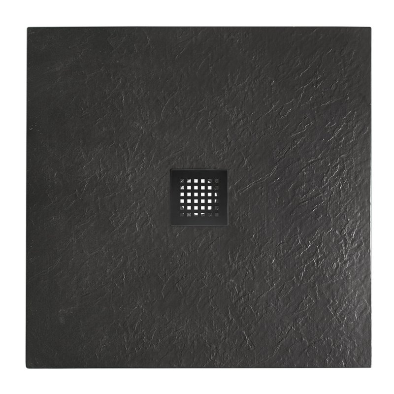Поддон для душа BelBagno TRAY-MR-UNO-A-90-35-NERO-NO 90x90 черный, накладка черный