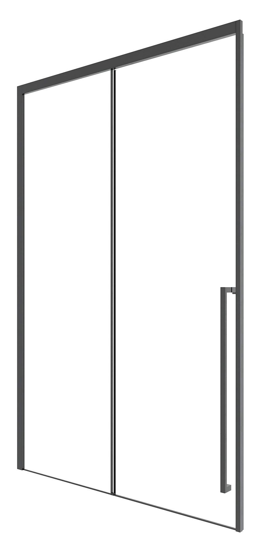 Душевая дверь Timo TDSS-120/03C-8R 120x200 прозрачное, черный