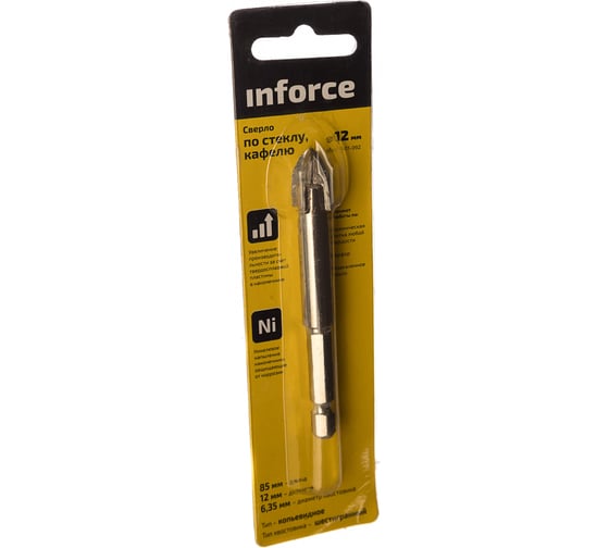 Сверло по стеклу/кафелю (12 мм) Inforce 11-01-092