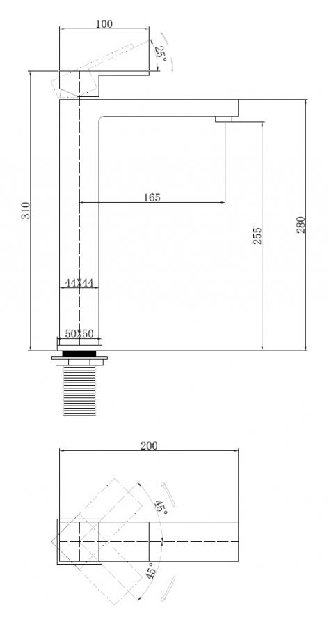 Смеситель для раковины Abber Daheim AF8211 хром