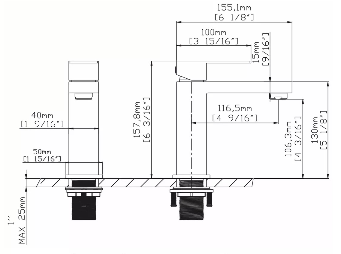 Смеситель для раковины Gid Anchel SS979-K