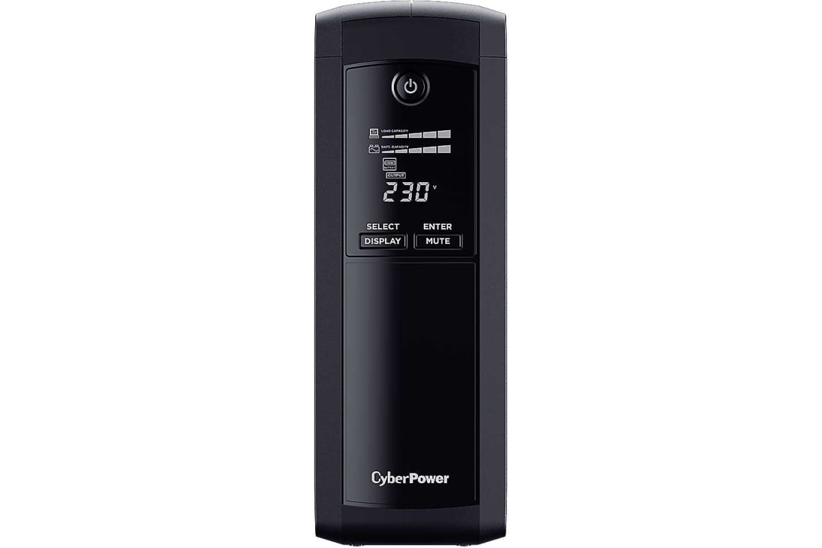 Источник бесперебойного питания Cyberpower Line-Interactive VP1600ELCD 1600VA/960W USB/RS-232/RJ11/45 4 + 1 EURO VP1600ELCD