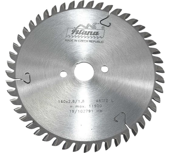 Пила дисковая Pilana TCT 160x2.8/1.8x20 z48 91 TFZ L CT00650317