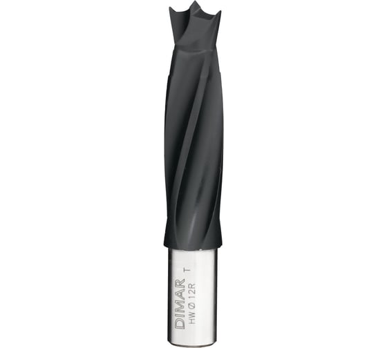 Сверло глухое правое 4 флейты (12x43 мм; L70 мм; хвостовик 10x20 присадка) Dimar 2014517