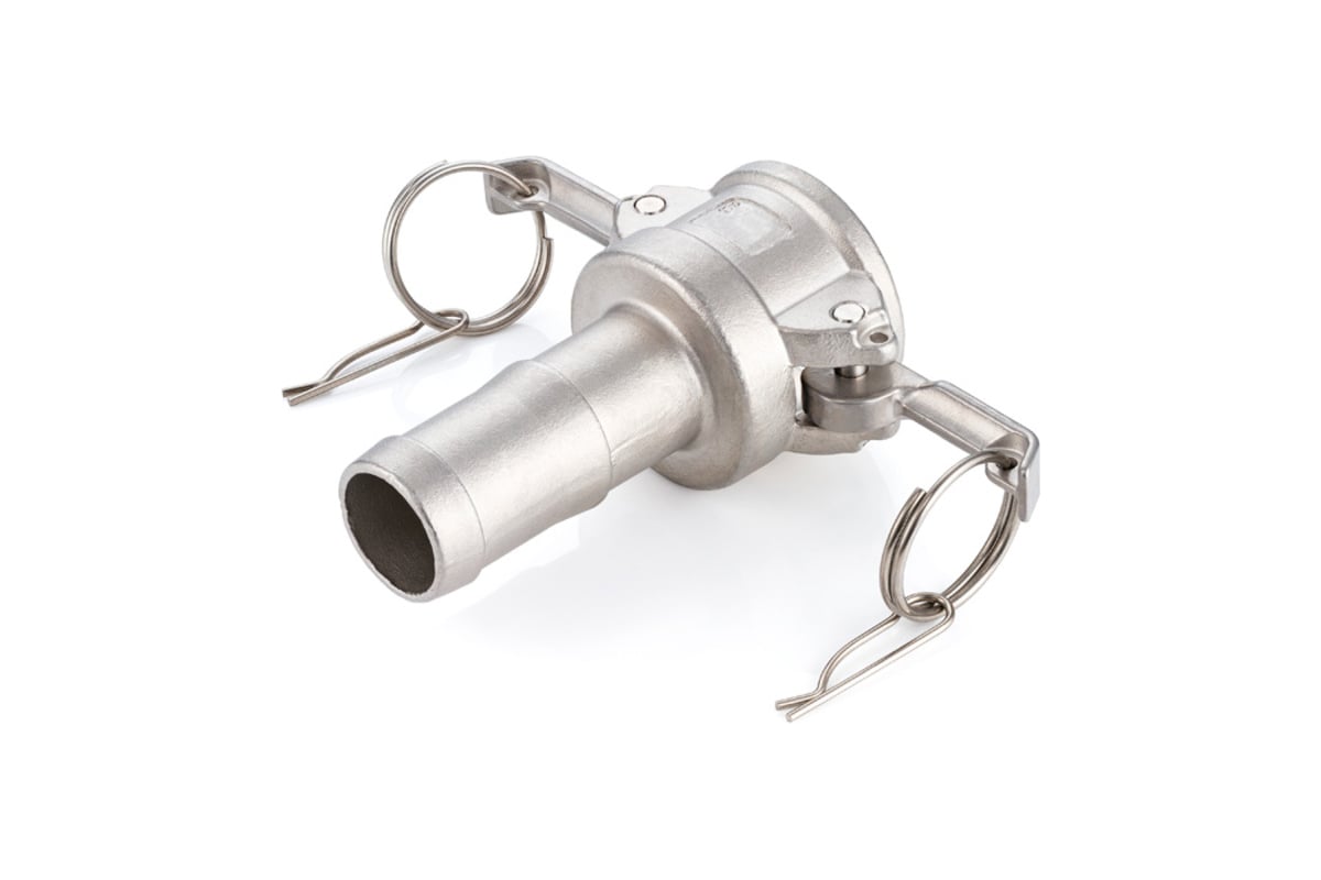 Камлок тип С TITAN LOCK серия EcoLine розетка с хвостовиком 1 1/2, AISI304 TL150CSS-EL
