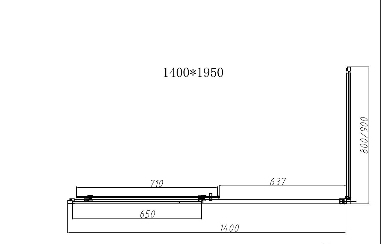 Душевой уголок Vincea Slim-N VSR-4SN8014CLB 140x80 черный, стекло прозрачное