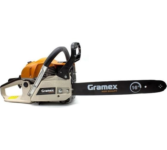 Пила бензиновая цепная Gramex CS-1629 2,2кВт/2,9л.с, шина 16", 40 см; 0,325; 1,3мм-64зв (1/2) 98045