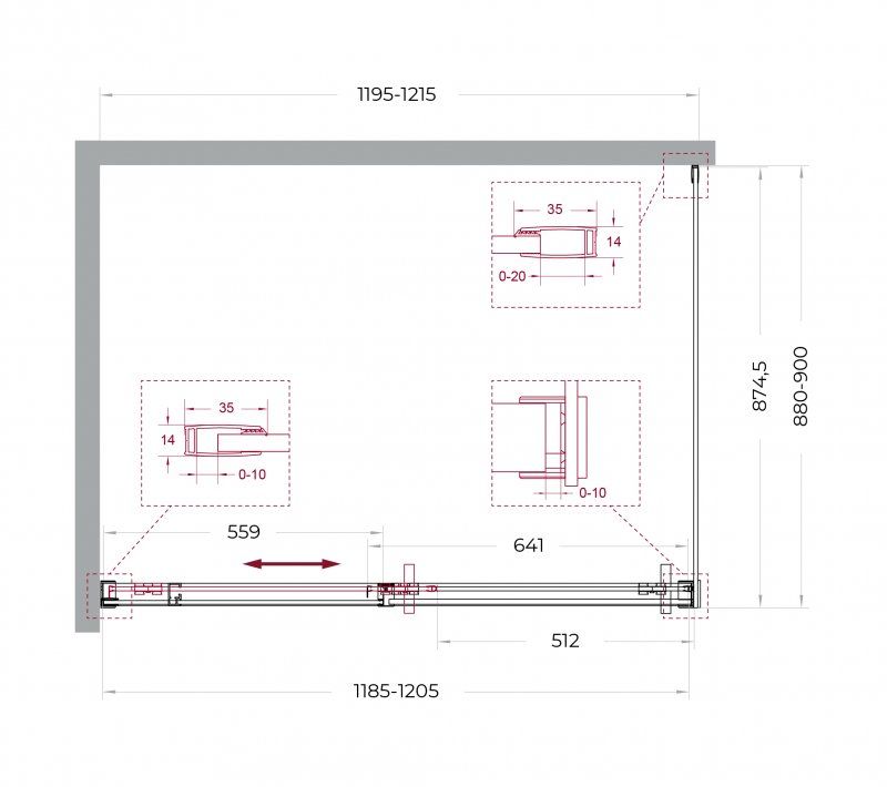 Душевой уголок BelBagno SOFT_CLOSE-1-AH-1-120/90-C-GM 120x90 прозрачный, оружейная сталь Душевой уголок BelBagno SOFT_CLOSE-1-AH-1-120/90-C-GM 120x90 прозрачный, оружейная сталь