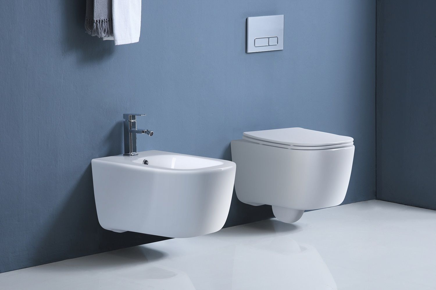 Подвесной унитаз SET Aquatek Лугано-013 4в1, кнопка белый Подвесной унитаз SET Aquatek Лугано-013 4в1, кнопка белый