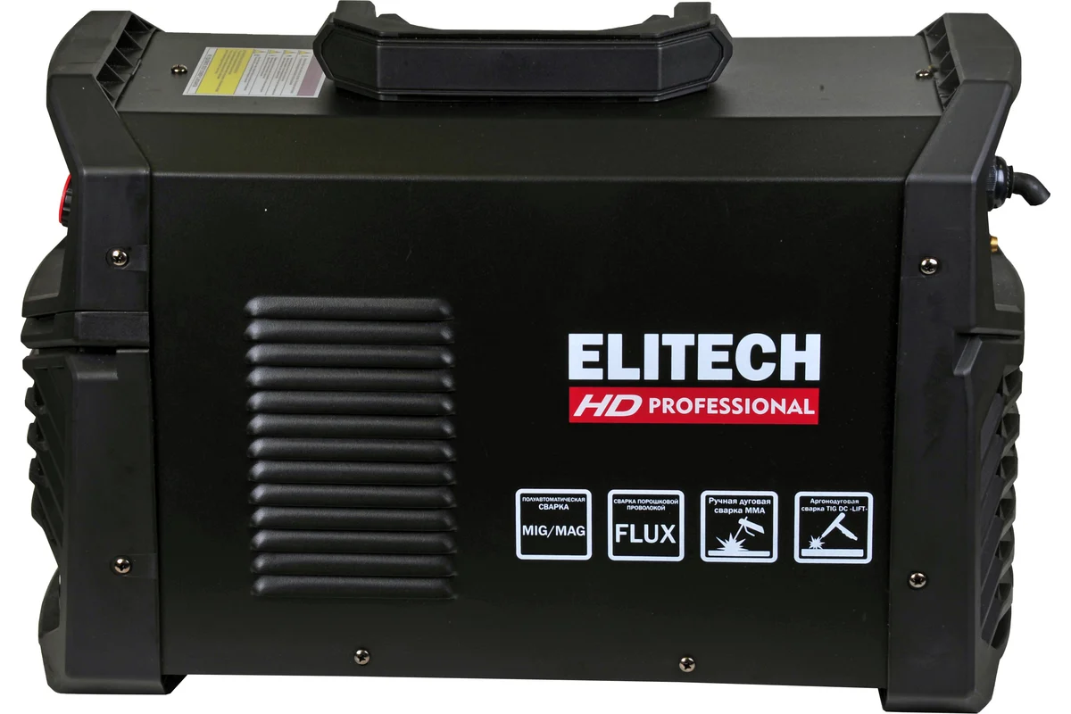 Инверторный сварочный аппарат Elitech HD WM 200 SYN LCD Pulse 204473