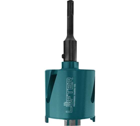 Коронка алмазная LUFTER MAGNETIC LOCK SDSplus без удара, бетон, армобетон 82 мм 026-82