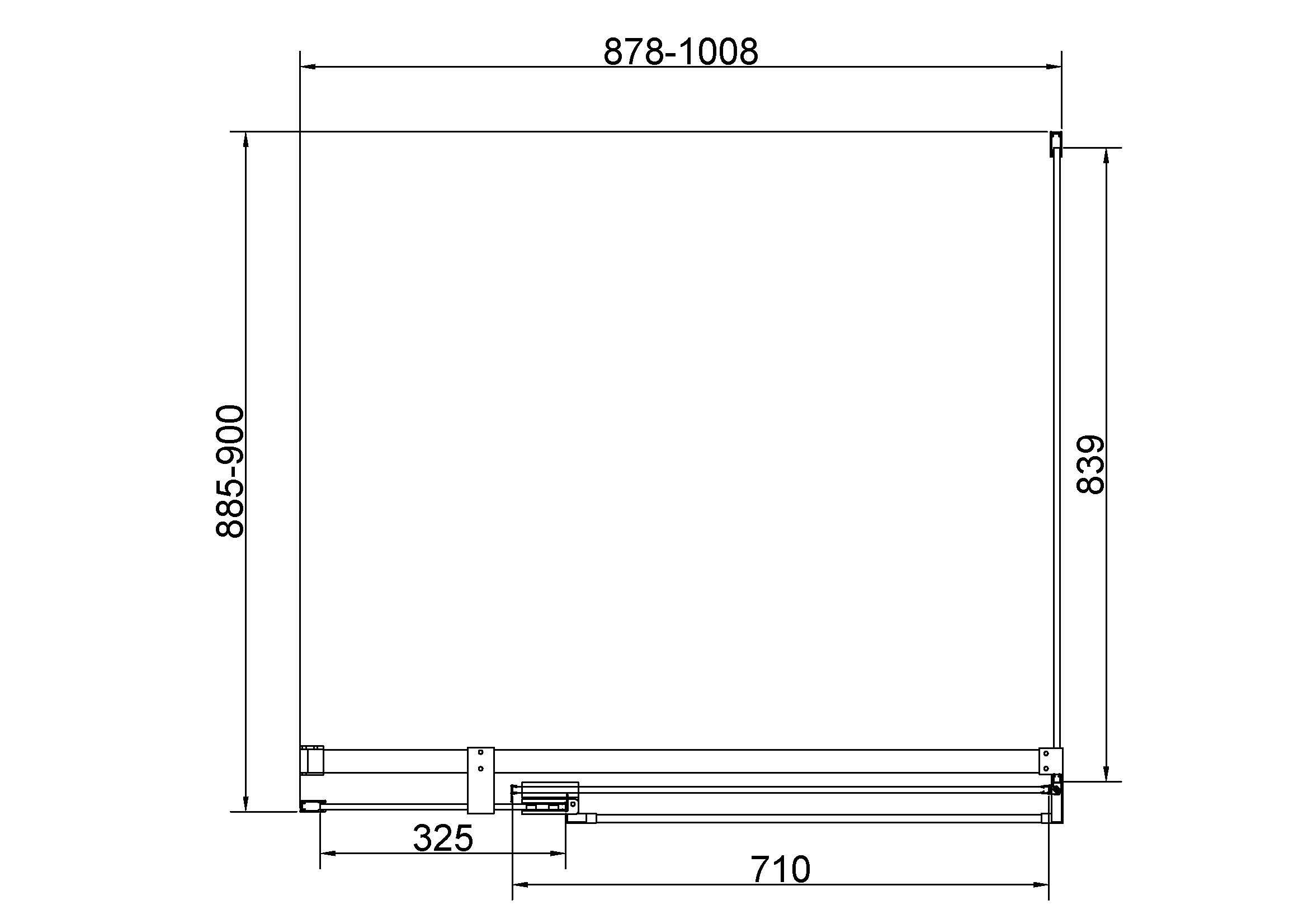 Душевой уголок Vincea Экстенза (Extenza) VSR-4EX901090CLGM 90/100x90 вороненая сталь, прозрачное