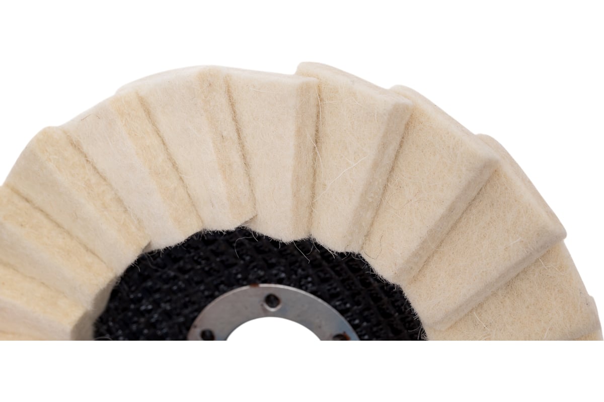 Полировальный лепестковый круг Orientcraft 125 мм, войлок 116.00-Wool