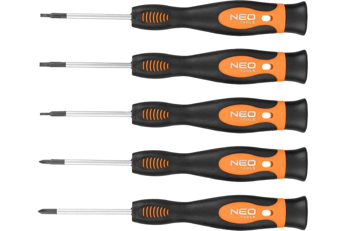 Набор прецизионных отверток Neo Tools 5 шт. 04-224