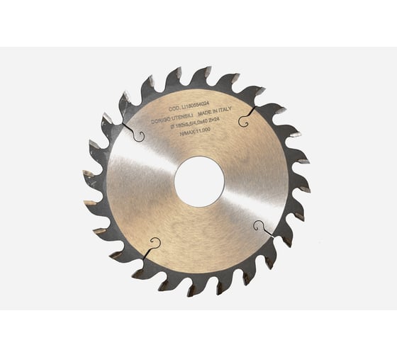 Диск пильный DORIGO пазовый 180x5.5/4.0x40 Z=24 LI180554024