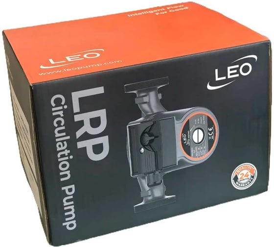 Циркуляционный насос LEO LRP 32-70/180, 105/130/150 Вт, 220В, Q 37/50/67 лмин, Hmax 5.2/6/6.3 м 1093