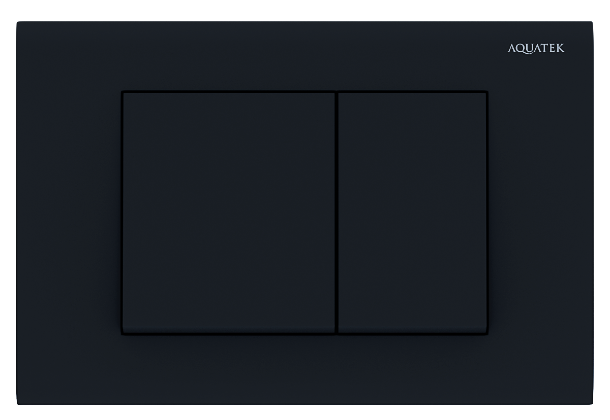 Кнопка смыва Aquatek KDI-0000012 матовый черный