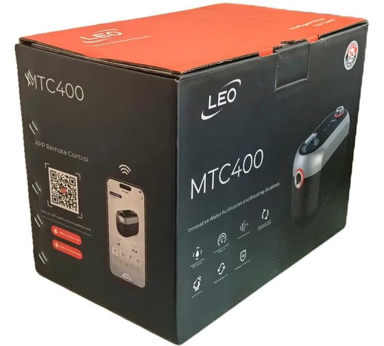 Насосная станция LEO MTC 400, 400 Вт, 220В, Qmax. 4,2 m3h, Hmax. 40 m, Wi-Fi 2204