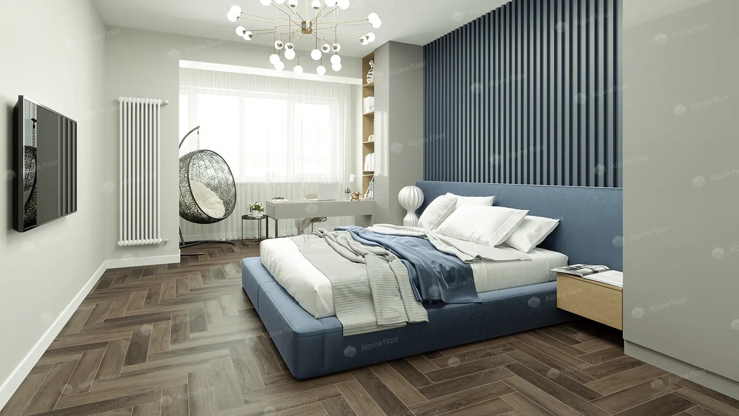 SPC ламинат Alpine Floor Parquet Premium ABA Фафнир 600x125x8 мм, ECO 19-16B