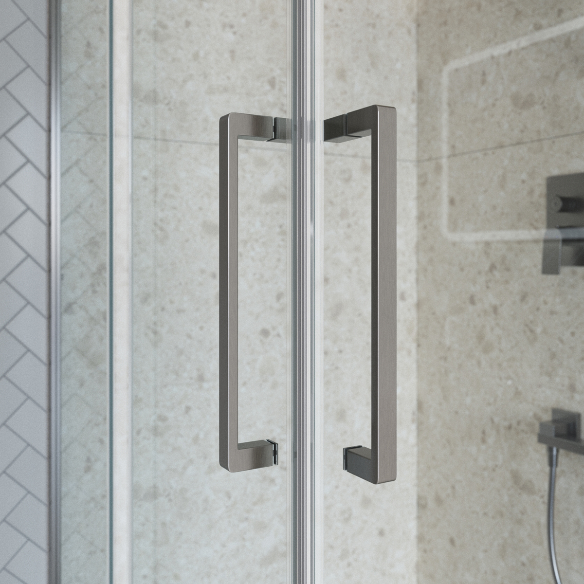 Душевой уголок BelBagno MARINO-2-AH-2-120/90-C-GM 120x90 прозрачный, оружейная сталь
