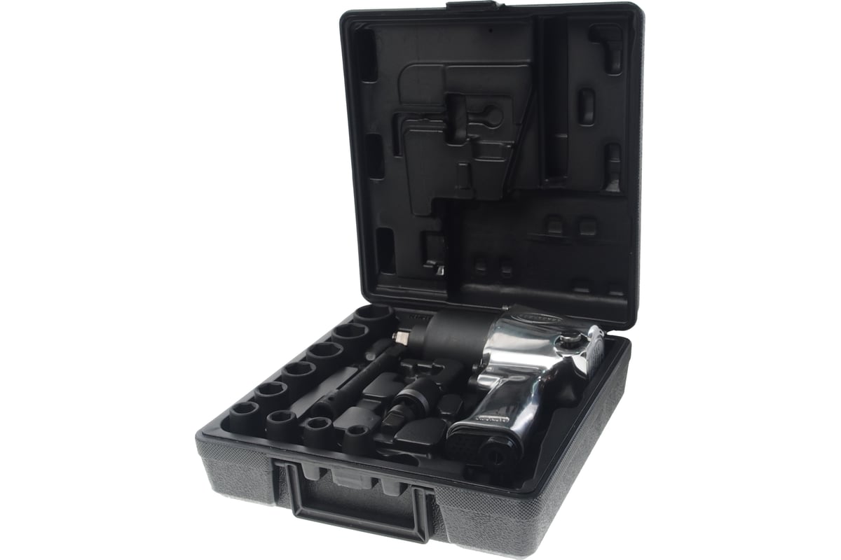 Пневмогайковерт Rockforce c комплектом головок 10-27мм 12 предметов RF-825410K12