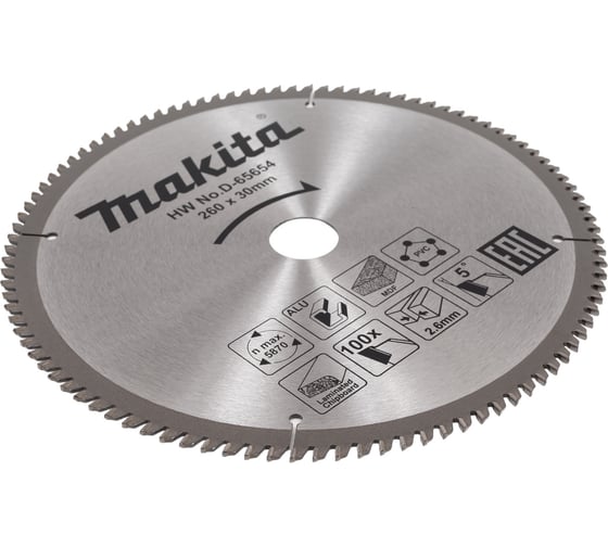 Диск пильный универсальный D-65654 (260х30х2.6 мм; 100Т) Makita 199045