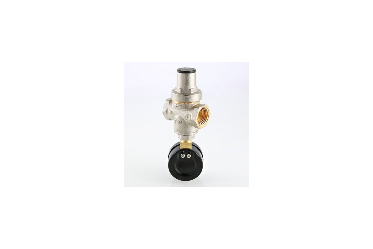 Редуктор давления Valtec поршневой, с манометром, от 1 до 5.5 бар, 1/2 VT.088.N.0455