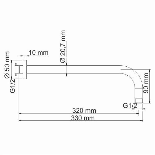 Душевой набор WasserKRAFT Tauber A6451.097.121 никель