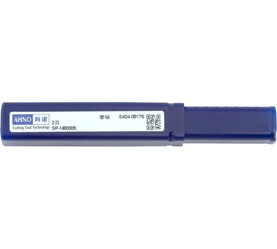 Сверло AHNO 8.5 мм, твердосплавное, 5D, без подвода СОЖ, SP-N800050850, VHM, по алюминию и цвет.металлам ah02826