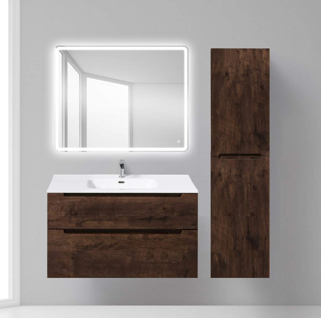 Тумба с раковиной BelBagno Etna 100x45x60 см Rovere Moro