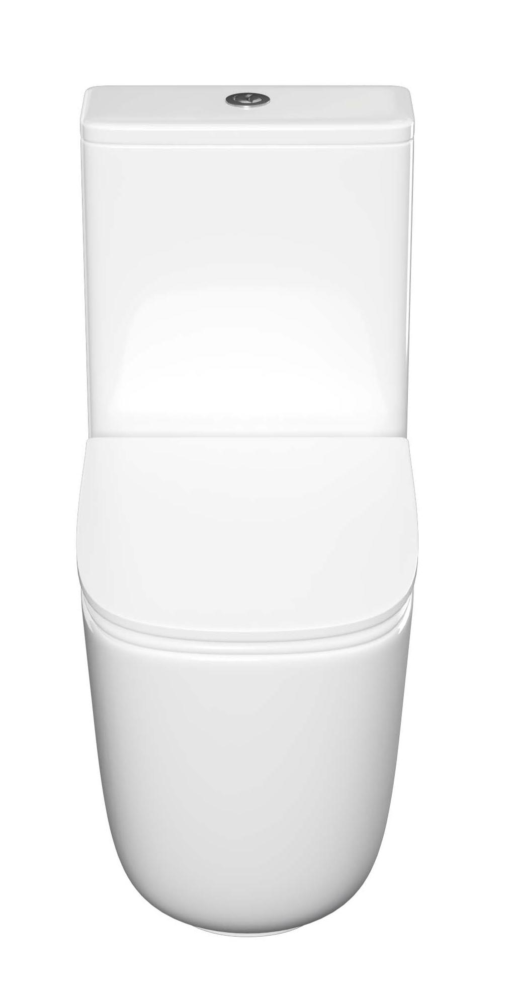 Унитаз-компакт Aquatek Optima Square AQ4451-00 безободковый, смыв торнадо, с микролифтом