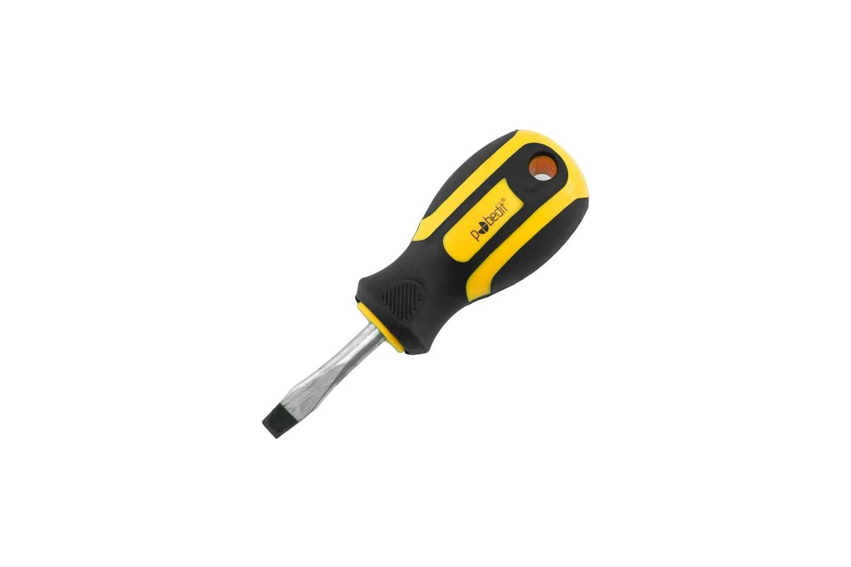 Отвертка шлицевая Pobedit Profi Cr-V, SL6х38 мм 2563638