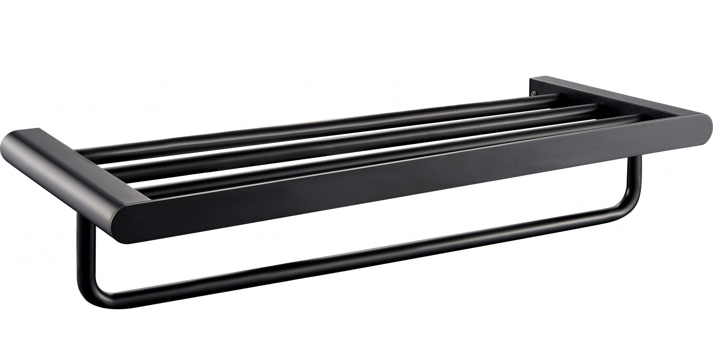 Полка для полотенец Wonzon&Woghand Carbon WW-7781 черный