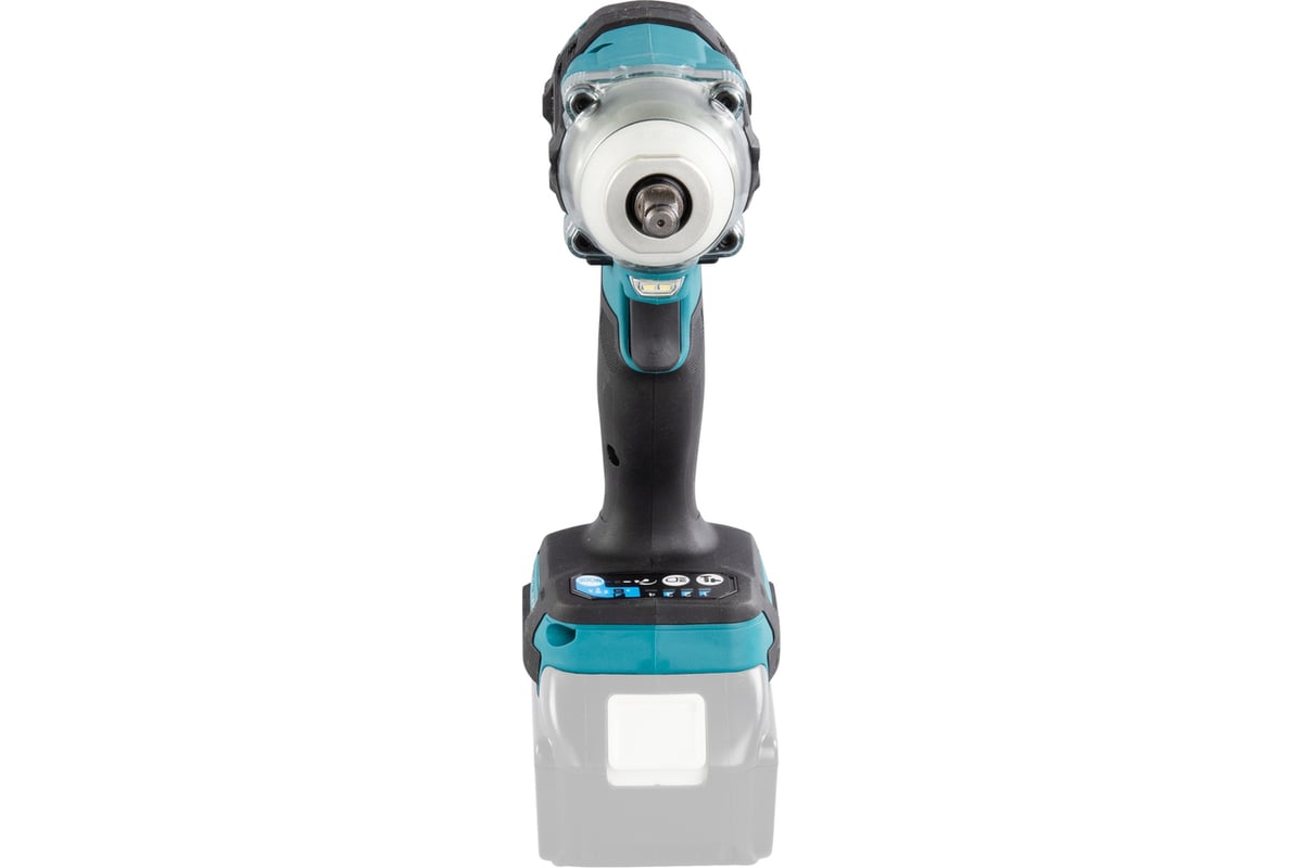Аккумуляторный ударный гайковерт Makita бесщеточный, 18 В, Li-ion, BL-мотор, 0-3200 об\мин, 0-4000 уд\мин, 300 Нм, 4 скорости, 3\8", подсветка, М10-М20, б/акк и ЗУ DTW302Z