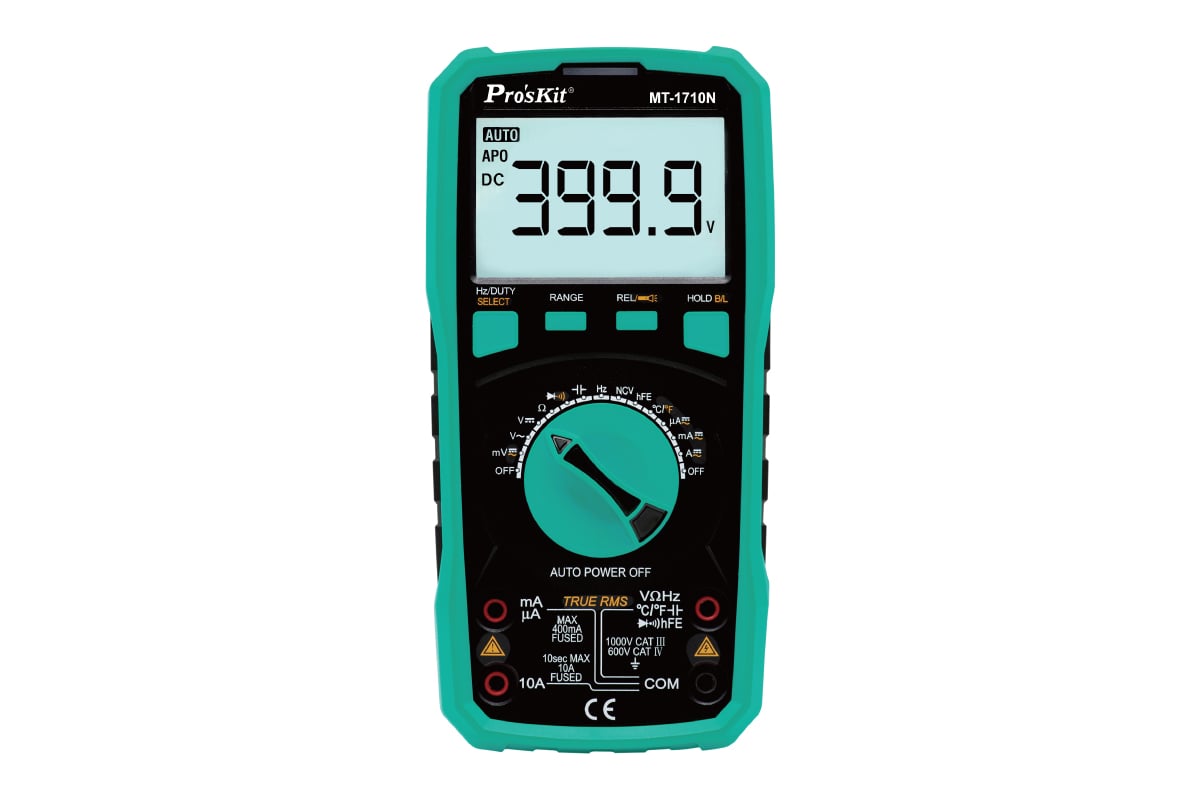 Мультиметр цифровой с автоматическим диапазоном ProsKit MT-1710N TRUE RMS С00040319
