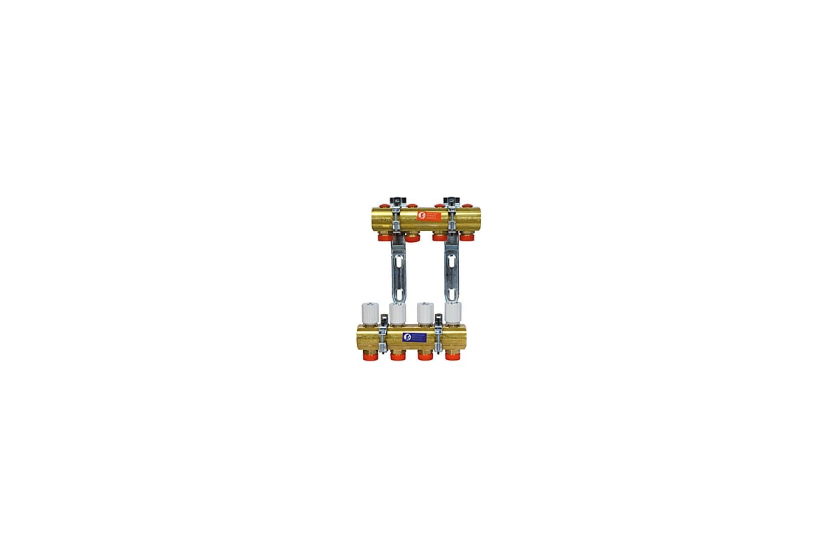 Сборный коллекторный узел Giacomini 1, R553D 5, выход-3/4 ЕК, латунь R553EY005