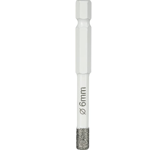 Коронка алмазная по керамике и керамограниту 6 мм Diamond Industrial DIDKVP06S10