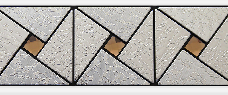 Декоративная вставка Радомир "Арт-мозаика" на фронтальную панель Chrome №2