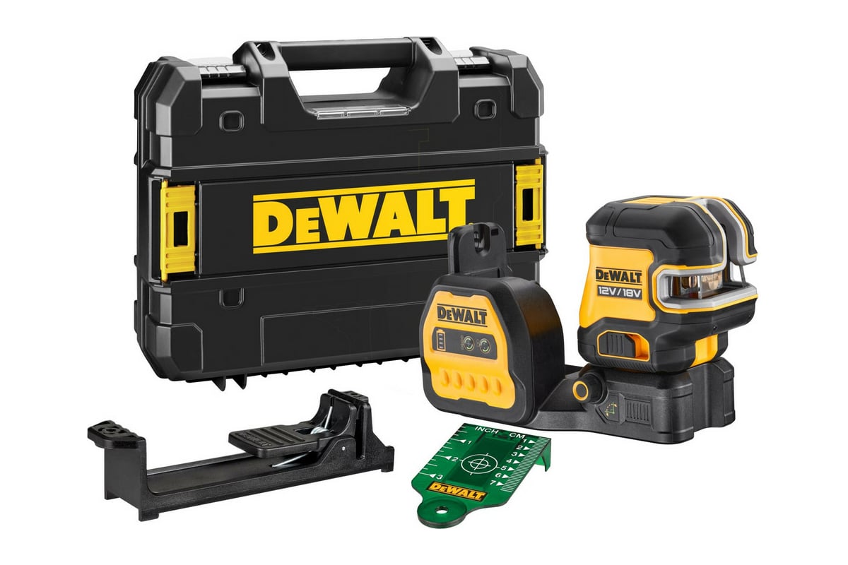 Лазерный построитель плоскостей DeWalt 18 В, зеленый, без акк и зу DCE822NG18-XJ